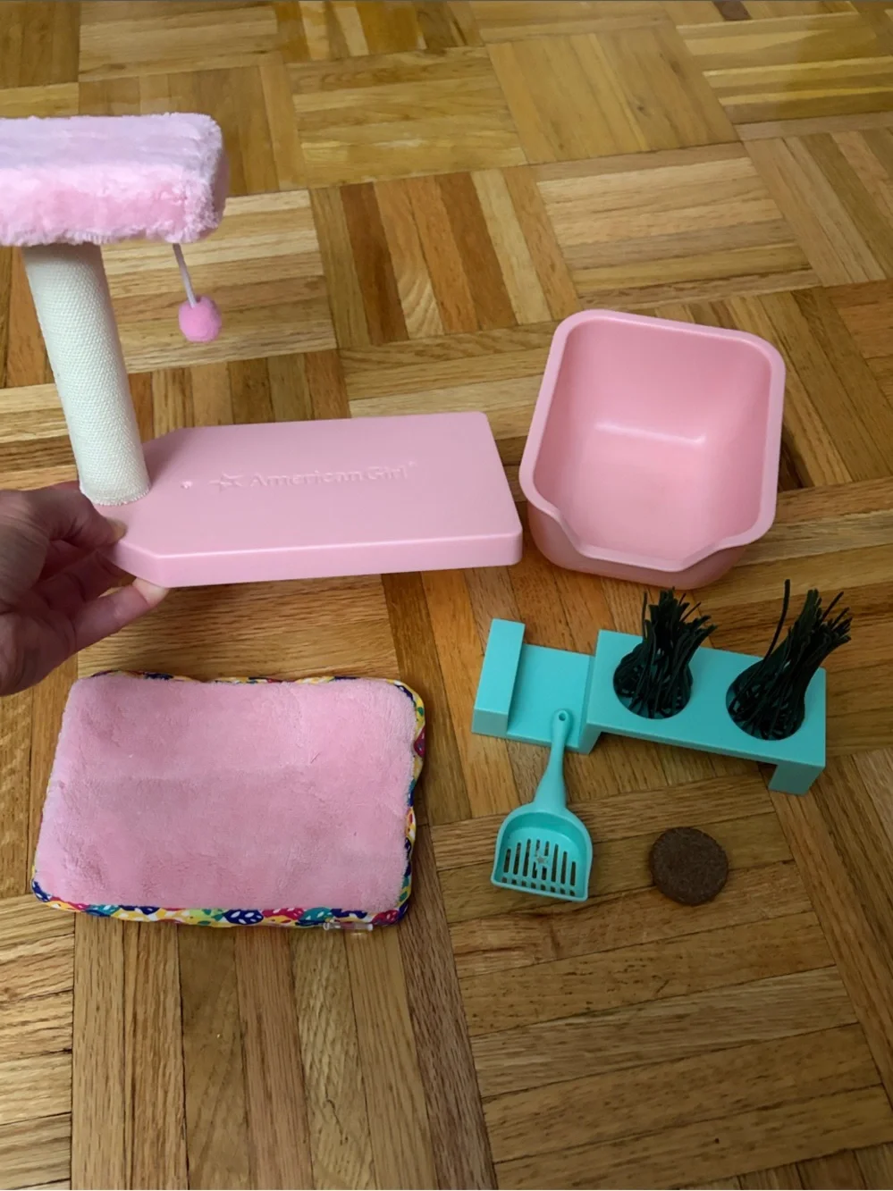 American Girl Pet Accessories Set - LIKE NEW - Pretend Play Pet Toys - Cat